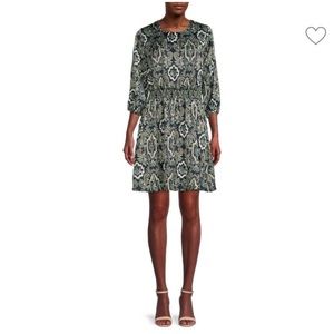 NWT Sam Edelman Medallion Paisley Aline Dress Size 10